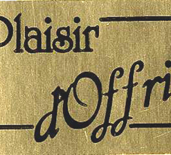 1000 Étiquettes Plaisir d'offrir Or