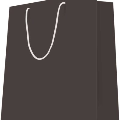 20 Sacs cabas luxe poignées cordelières effet Ardoise L26+P13xH32 180g