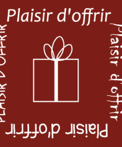 500 Étiquettes "plaisir d'offrir" Choco