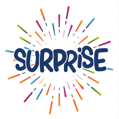 500 Étiquettes "Surprise"