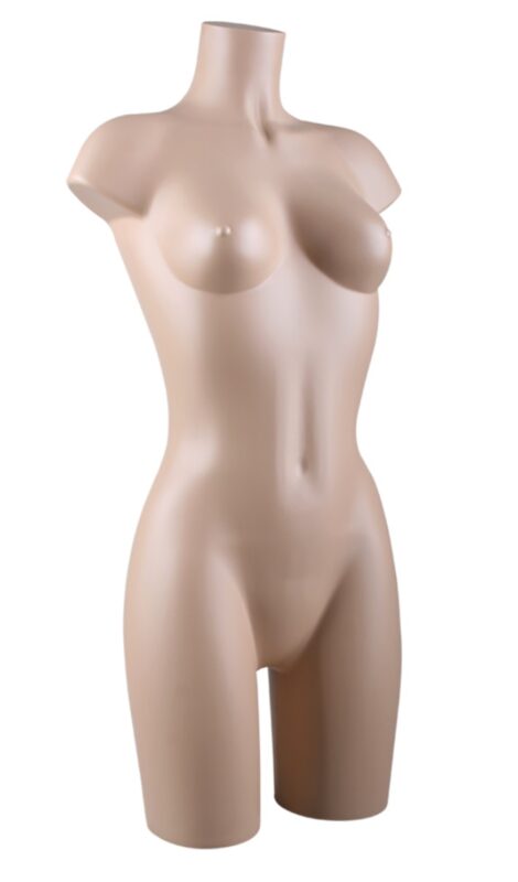 Buste torso PVC femme coloris chair