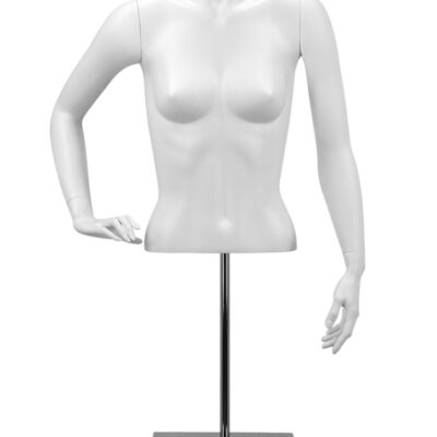 Buste femme court sur base bras asymétriques