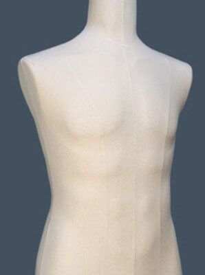 Buste couture Homme large tissu Jersey Beige