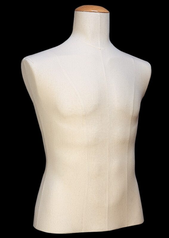 Buste couture Homme large tissu Toile ecru