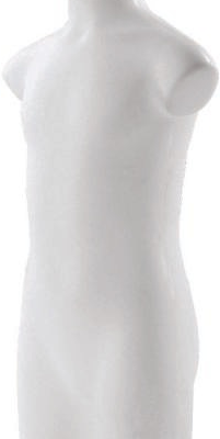 Buste enfant 7/8 ans torso pvc blanc