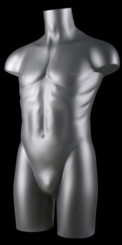 Buste torso homme gris champagne