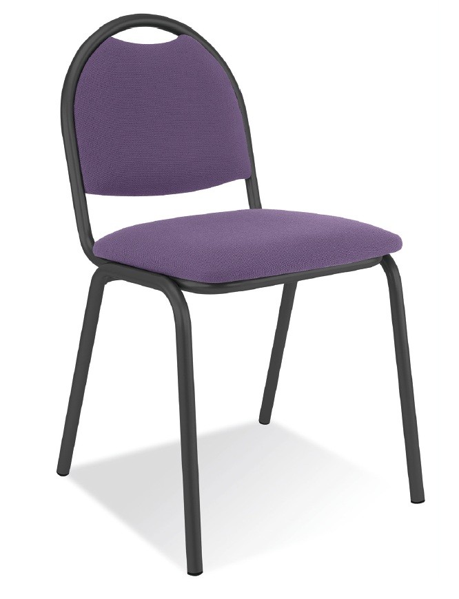 Chaise Arosio tissu noir