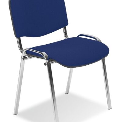 Chaise Iso Epoxy alu tissu bleu