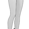 Jambes Femme gris alu