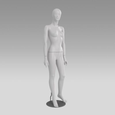 Mannequin Femme blanc + bras plié