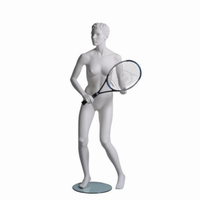 Mannequin sportf femme tenniswoman blanc