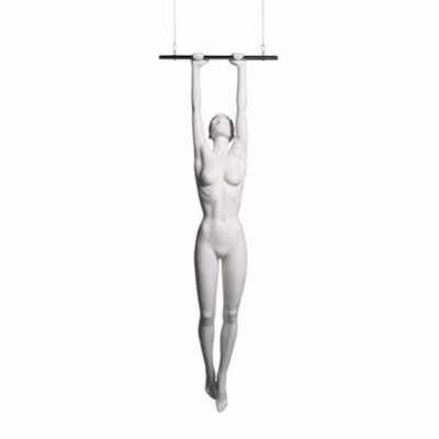 Mannequin sportif femme acrobate blanc