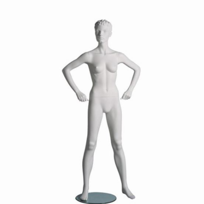 Mannequin sportif femme fitness B blanc