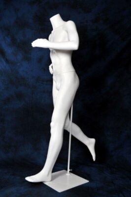 Mannequin sportif homme Runner sans tête blanc