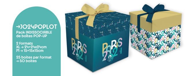 Pack boites cadeaux JO PARIS 2024