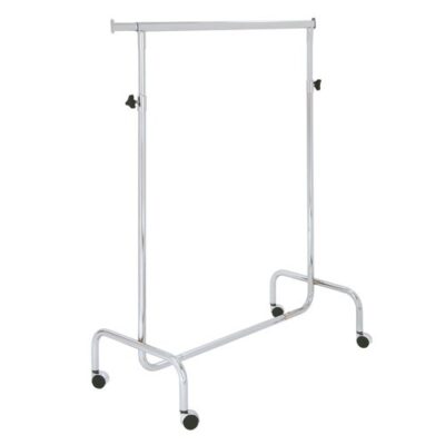 Penderie droite chromée Hauteur réglable L.150 cm