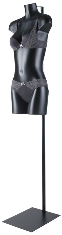 Pied base noir pour buste torso fixation cou