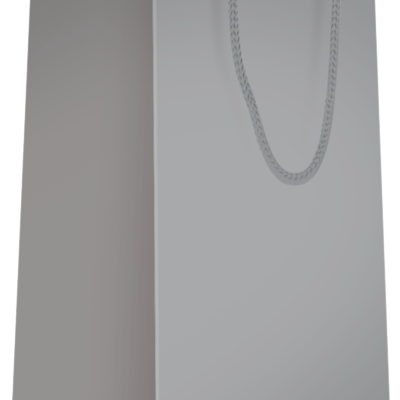 Sac bouteille Argent poignées cordelières L11xP11xH39cm x20