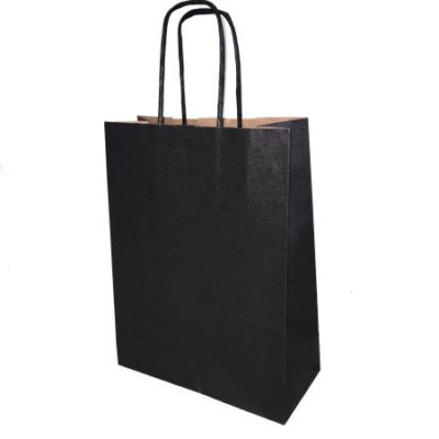 Sac papier kraft Noir L18xP8xH24 cm x50