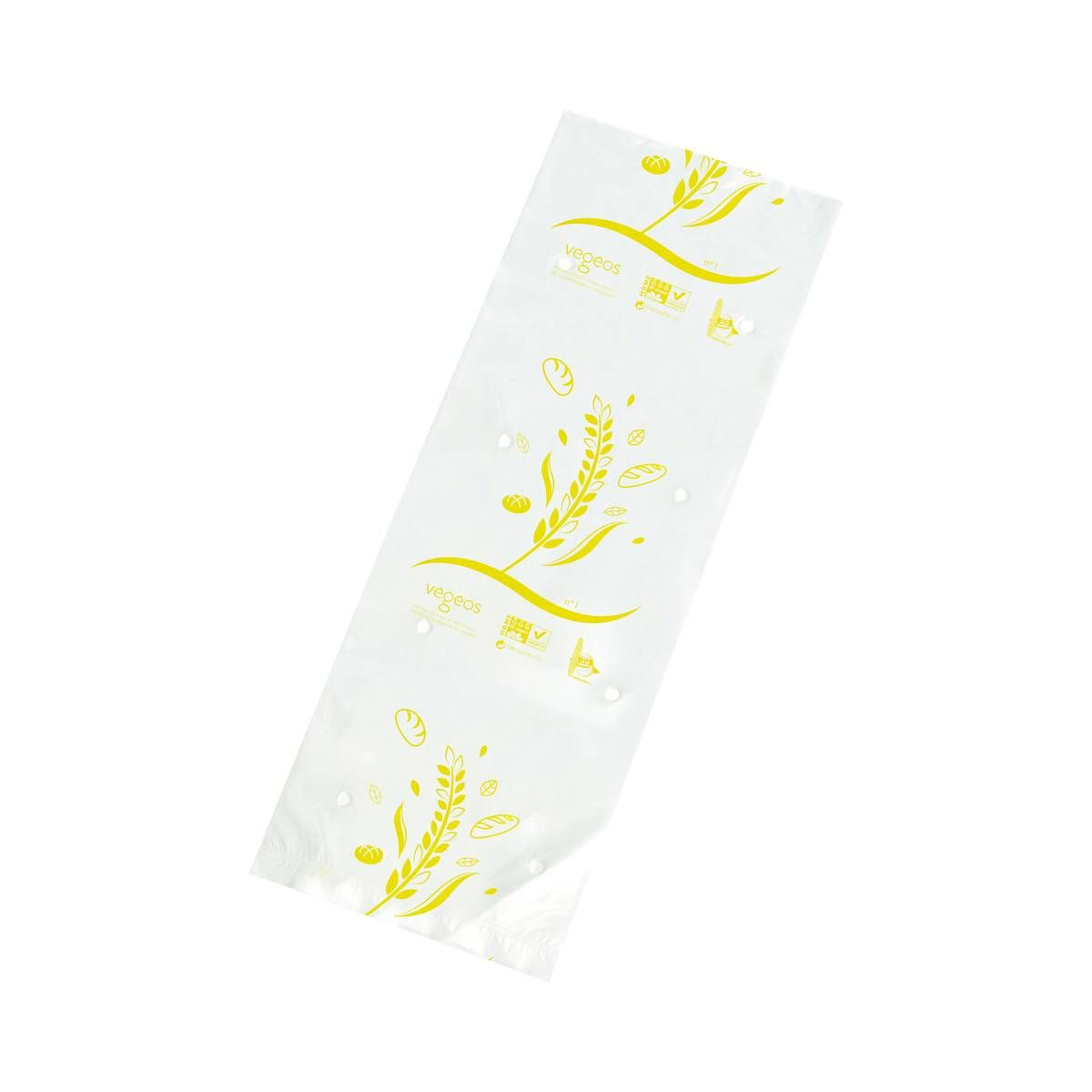 Sac à pain tranché compostable Jaune