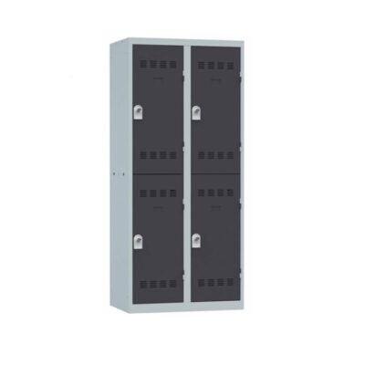 Vestiaire 2 colonnes multicases 80cm monobloc soudé