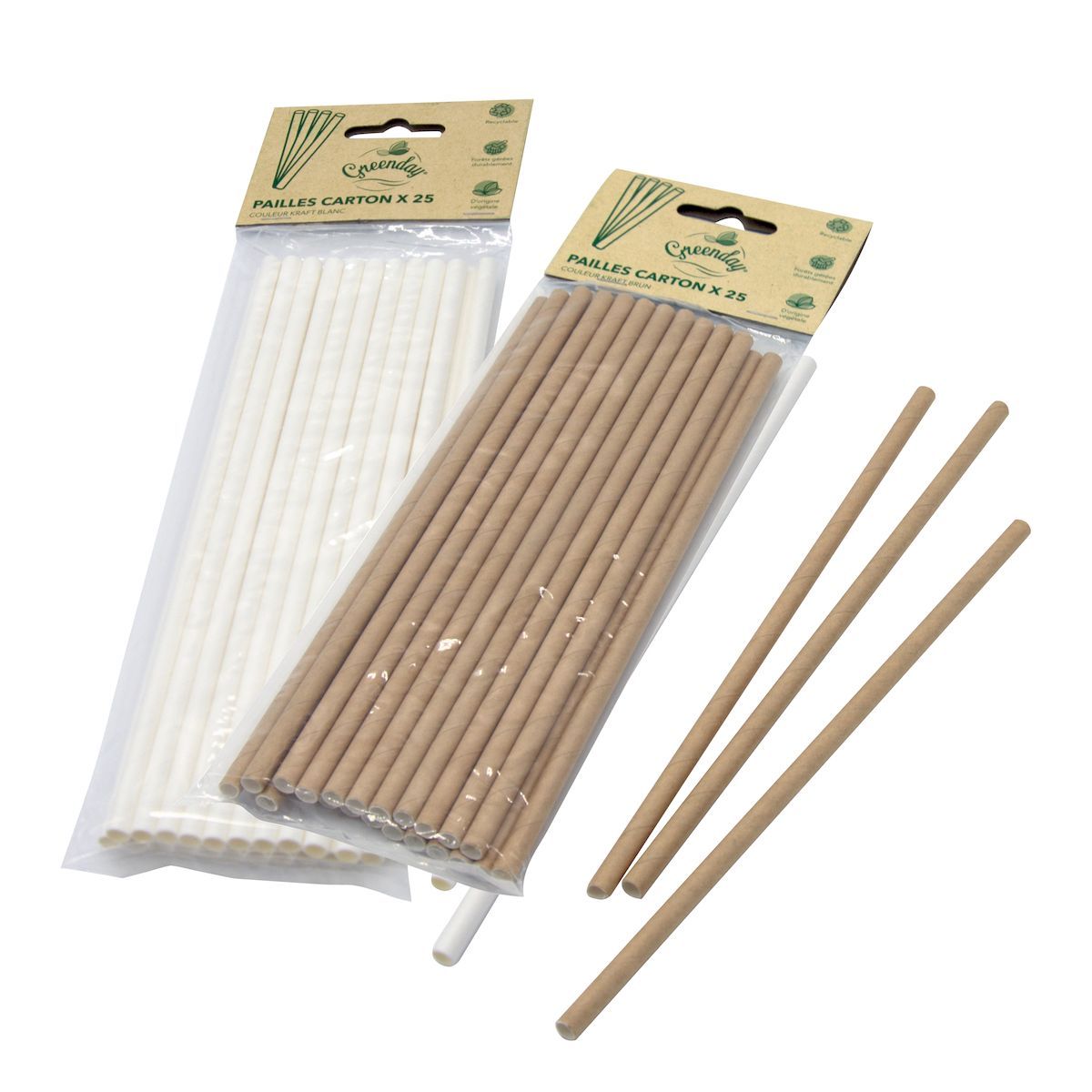 Pailles carton 3 plis