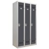 Vestiaire 3 colonnes monobloc soudé industrie propre
