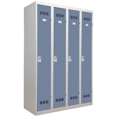 Vestiaires 4 colonnes monobloc soudé industrie propre