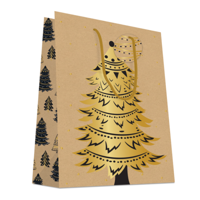 20 Sacs cabas luxe poignées cordelières SAPIN NOËL