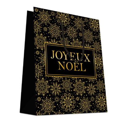 20 Sacs cabas luxe poignées cordelières JOYEUX NOEL