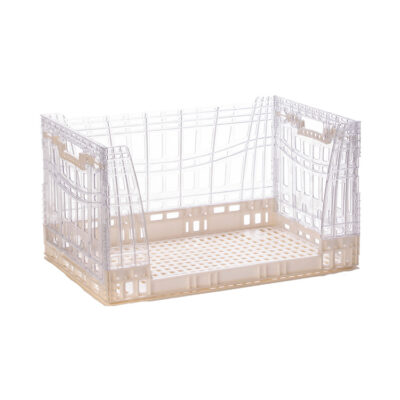 Caisse transparente pliable