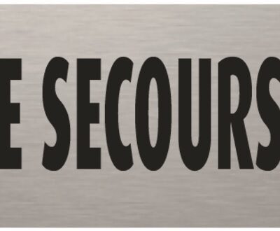 Plaque adhésive "Issue de Secours"