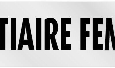 Plaque adhésive "Vestiaire femme"