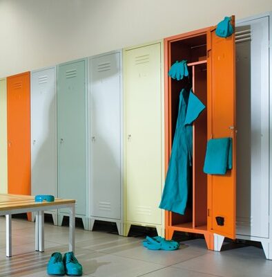 Vestiaire métallique design rétro – industrie propre et salissante