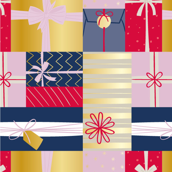 Alternative view of Sachets cadeau Noël Rubans d'Or x 250 – Papier couché 60 g/m²