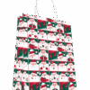 Sacs kraft Noël Père Noël à carreaux rouges et verts x50