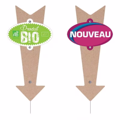 Flèches avec rivets pression