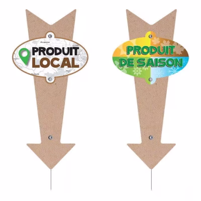 Flèches avec rivets pression