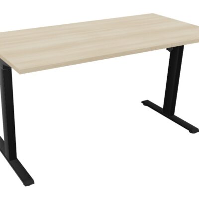Bureau réglable en hauteur électrique assis debout 140x70 cm – plateau 25 mm
