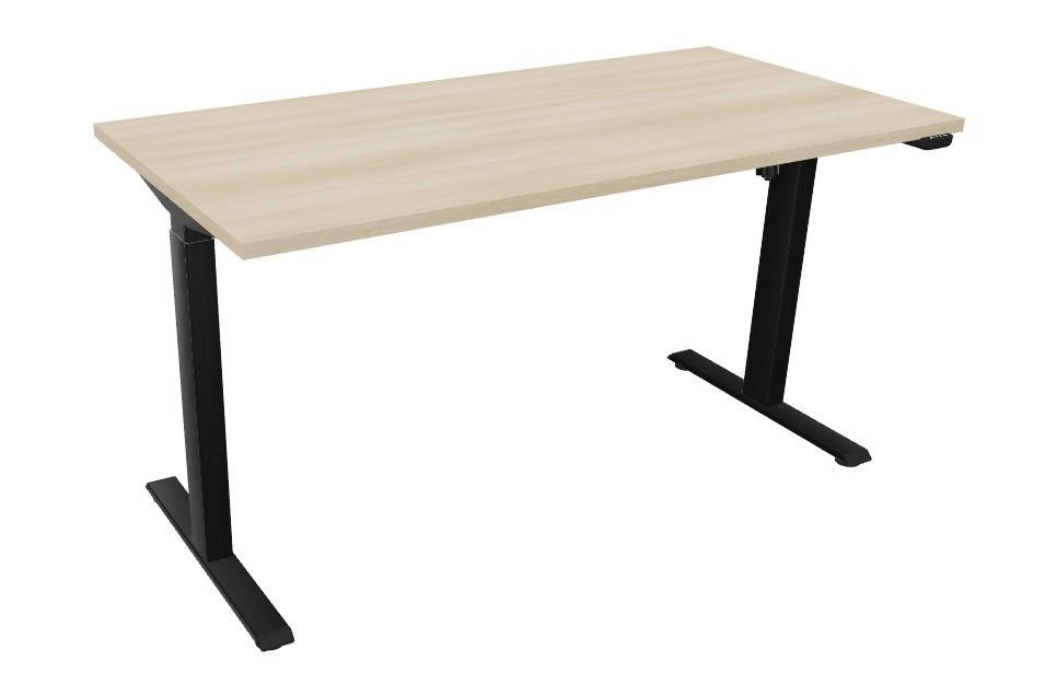 Bureau réglable en hauteur électrique assis debout 140x70 cm – plateau 25 mm
