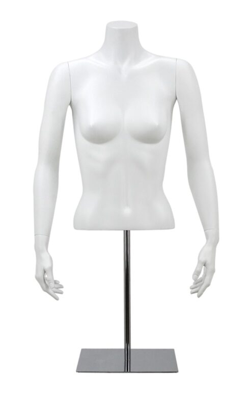 Buste femme court sur base bras tendus